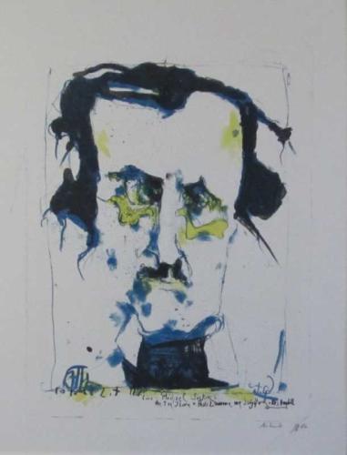 Edgar Allan Poe by Horst Janssen