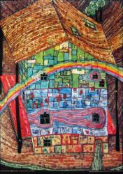 Regenbogenhaus by Friedensreich Hundertwasser